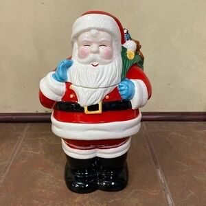 Vintage Santa Clause Christmas Cookie Jar